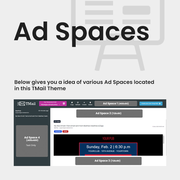Drax - Theme for TMail - Multi Domain Temporary Email System - 6