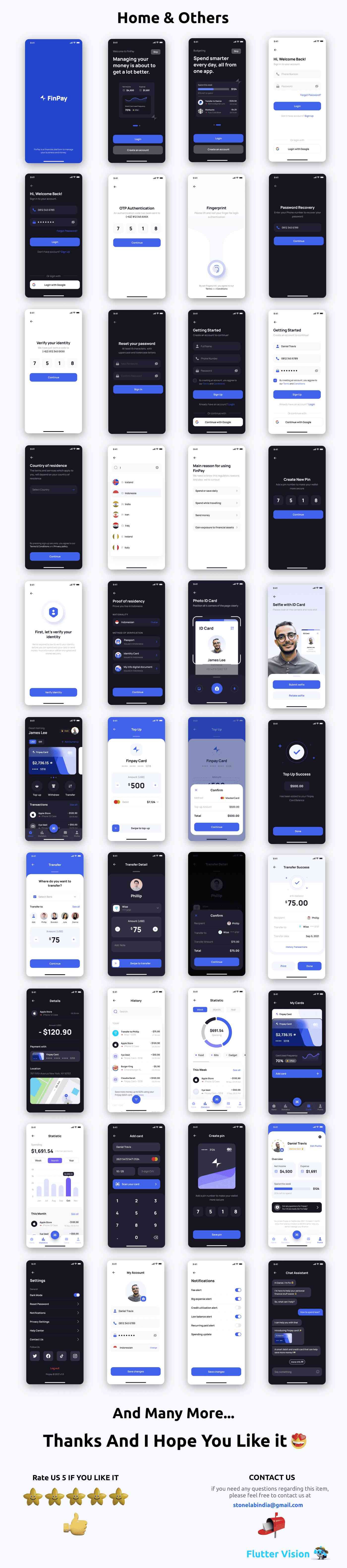 FinPay App ANDROID + IOS + FIGMA | UI Kit | Ionic | Banking, E-Money Management - 2