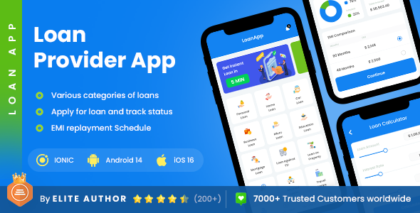 2 App Template | Loan Provider App | Bank App | Loan App