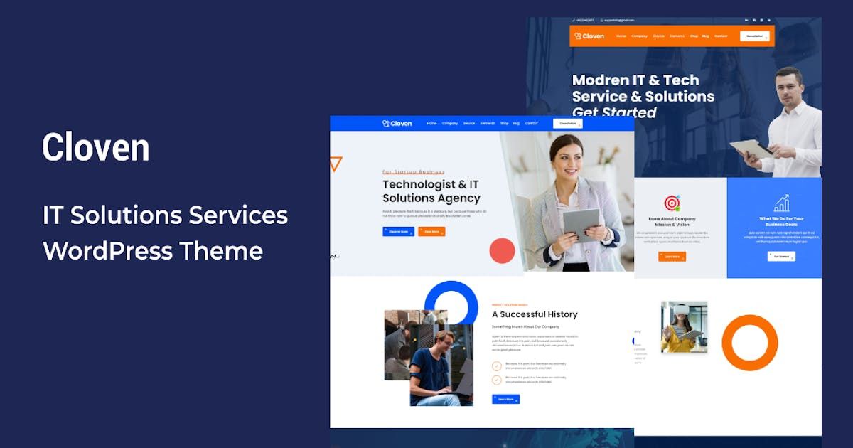Cloven - IT Solutions Services WordPress Theme