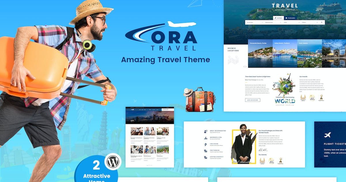 Ora | Travel, Tour Booking WordPress Theme