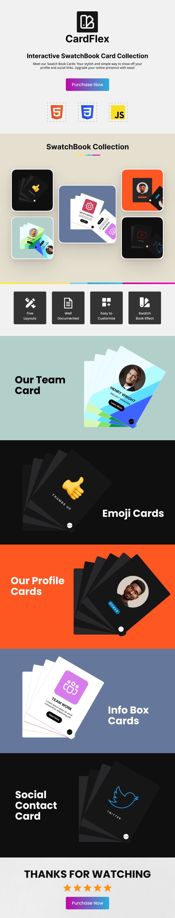CardFlex - Interactive SwatchBook Card Collection - 1