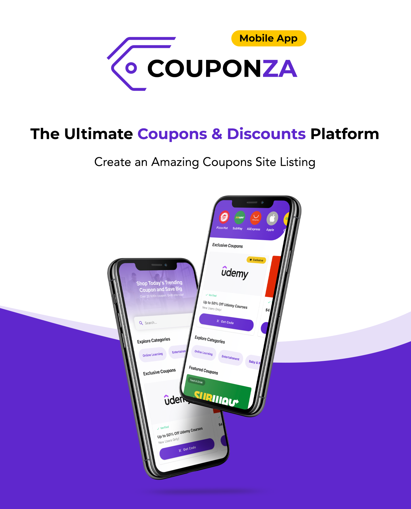Ultimate Discounts & Coupons | Couponza Mobile - React Native - 2