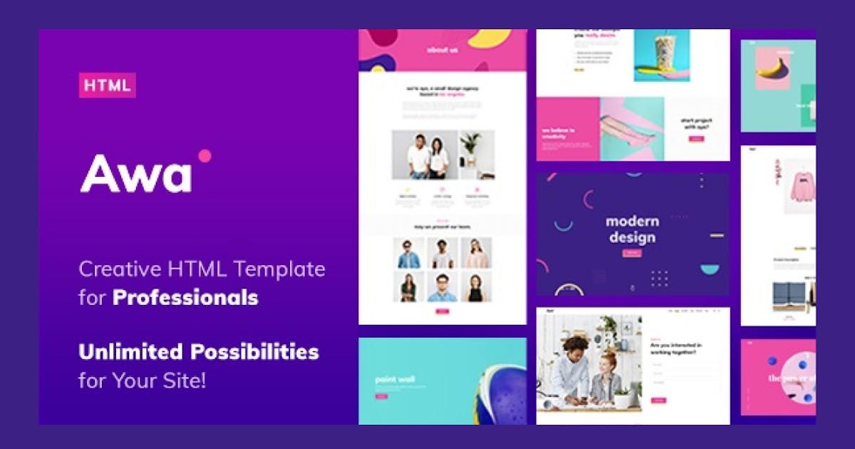 AWA - Portfolio HTML Template