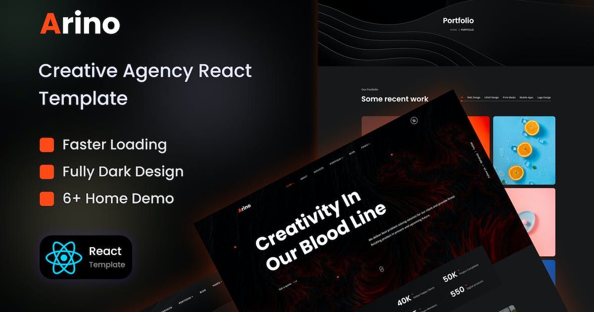 Arino - Creative Agency React Template