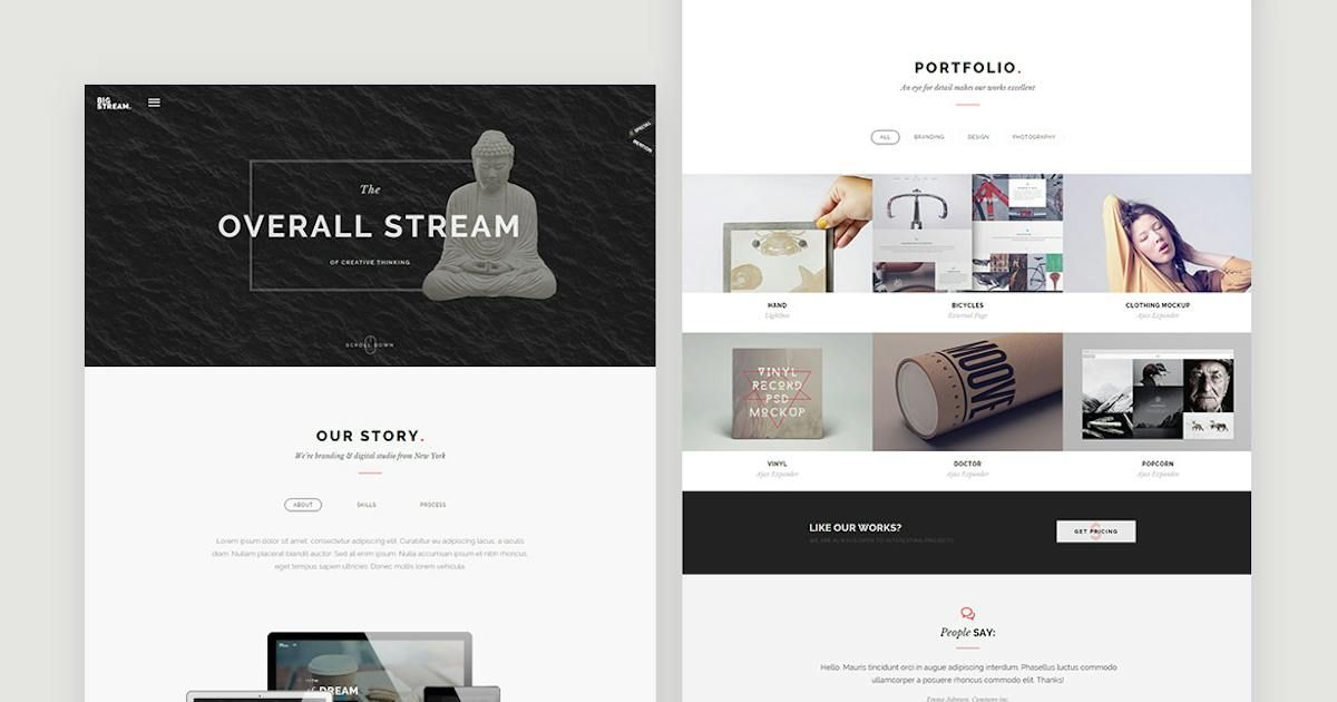 BigStream - One Page Multi-Purpose Template
