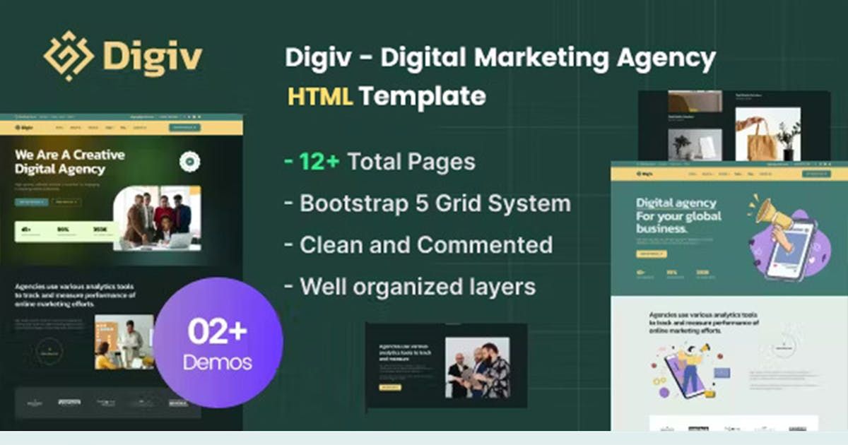 Digiv - Digital Marketing Agency HTML Template