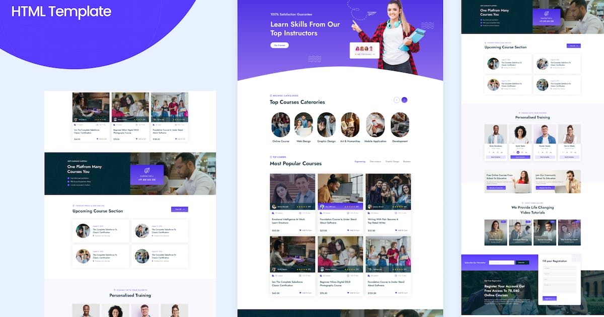 Education Learning & LMS HTML Template-Estudy