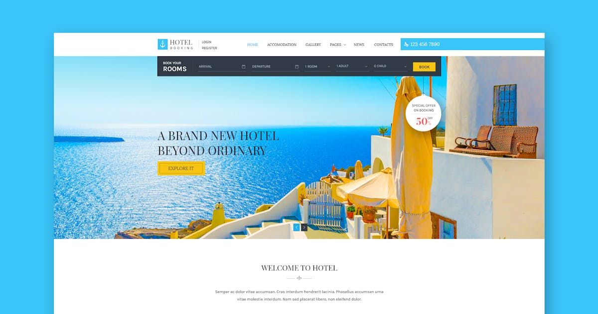 Hotel Booking - HTML Template for Hotels