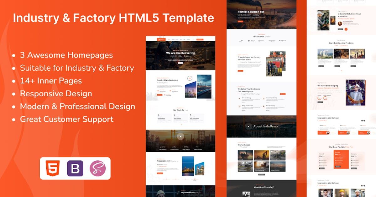 InduPress - Industry & Factory HTML Template