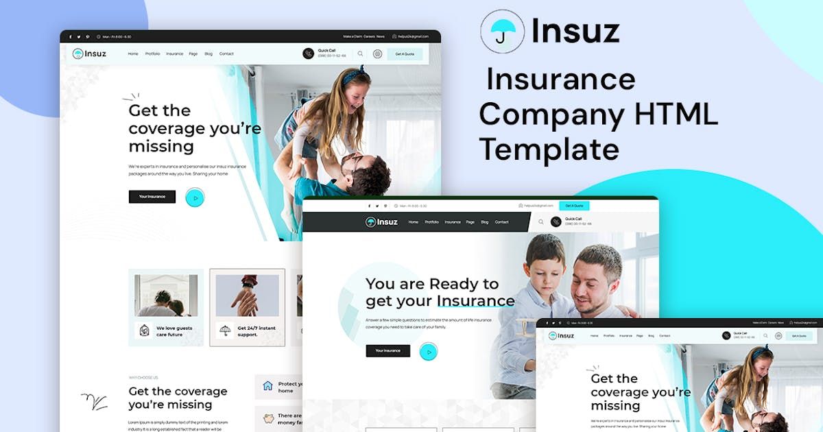 Insuz - Insurance Company HTML Template