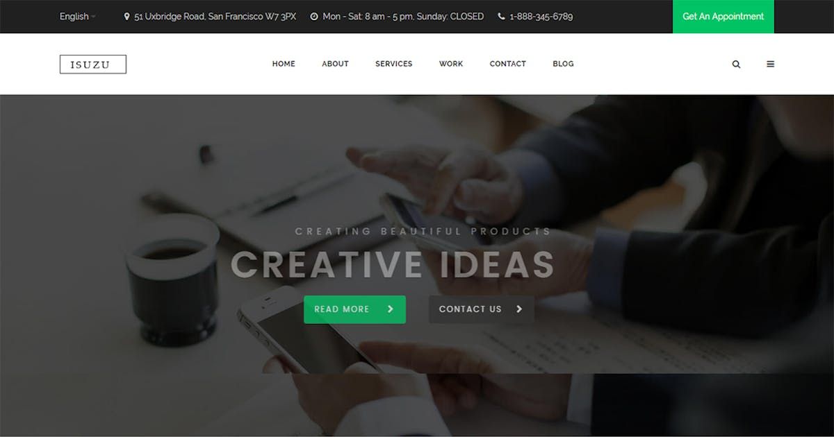 Isuzu - Creative HTML Template