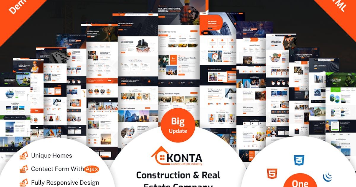 Konta - Construction HTML Template