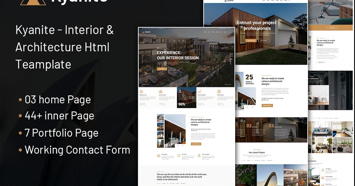 Kyanite - Interior & Architecture HTML Template