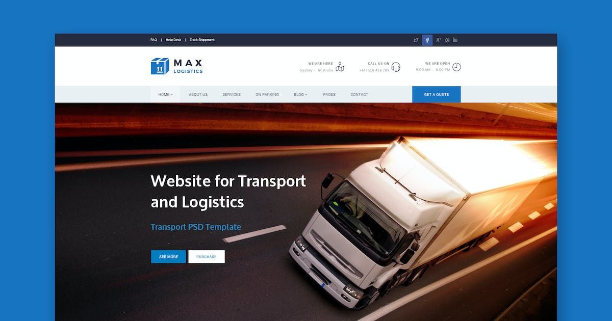 Max Logistics - Transport & Logistics HTML Templat