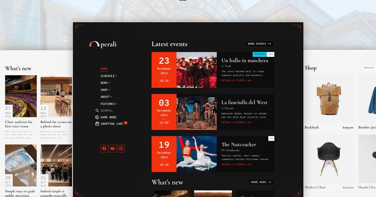 Operali - Theatre, Performing Arts HTML Template