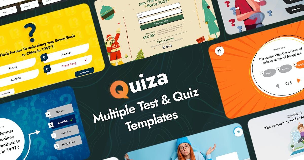 Quiza - Multiple Test & Quiz Templates