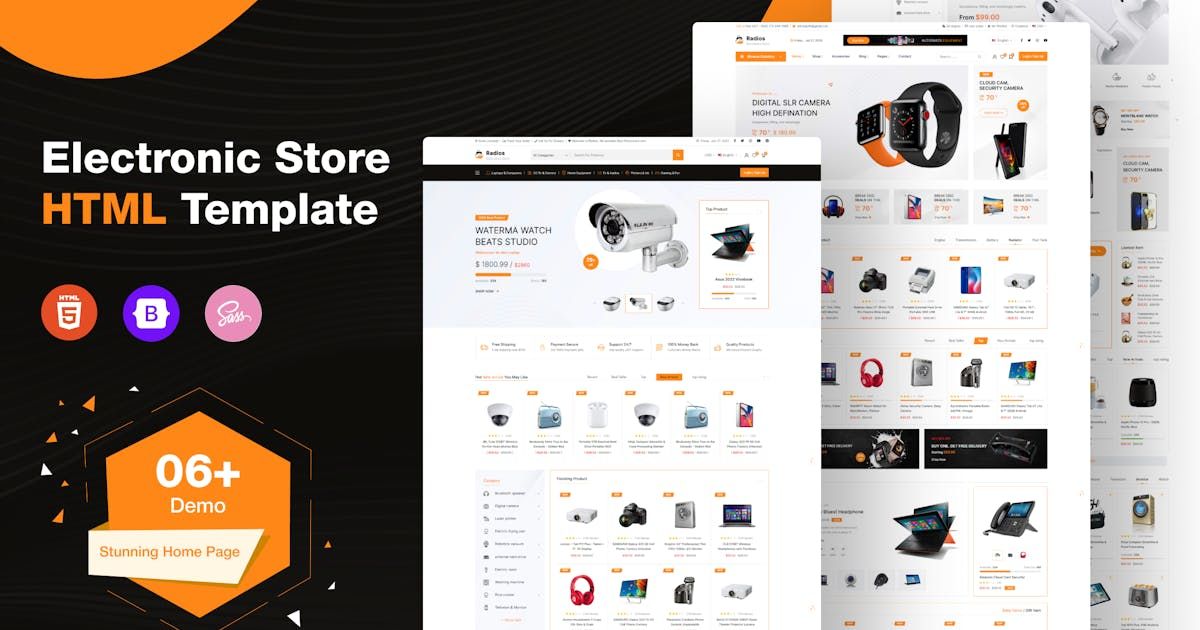 Radios - Electronics eCommerce HTML Template