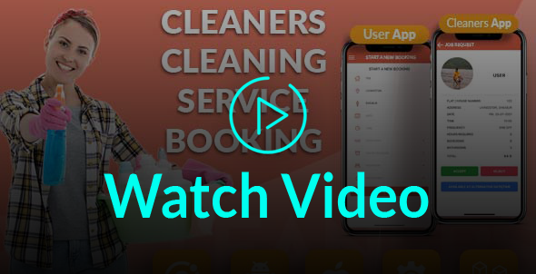 React Native Cleaning Service App  to Search & Book Cleaners Online Booking System Maid Nurse Doctor - 5