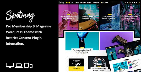 SpotMag - Pro Membership & Magazine WordPress Theme