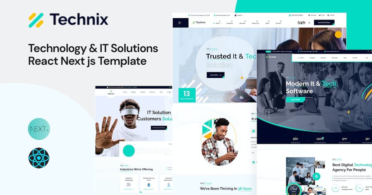 Technix - Technology & IT Solutions React Next js