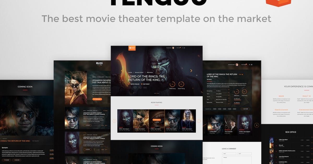Tenguu Cinema - Movie Theater HTML Template