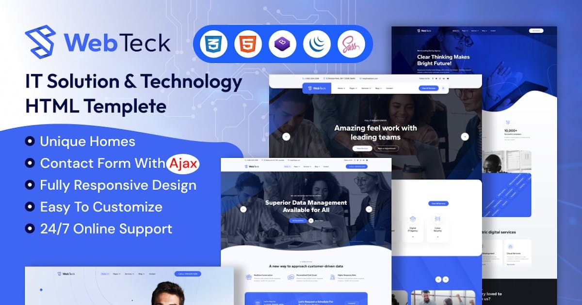 Webteck - IT Solution and Technology HTML Template