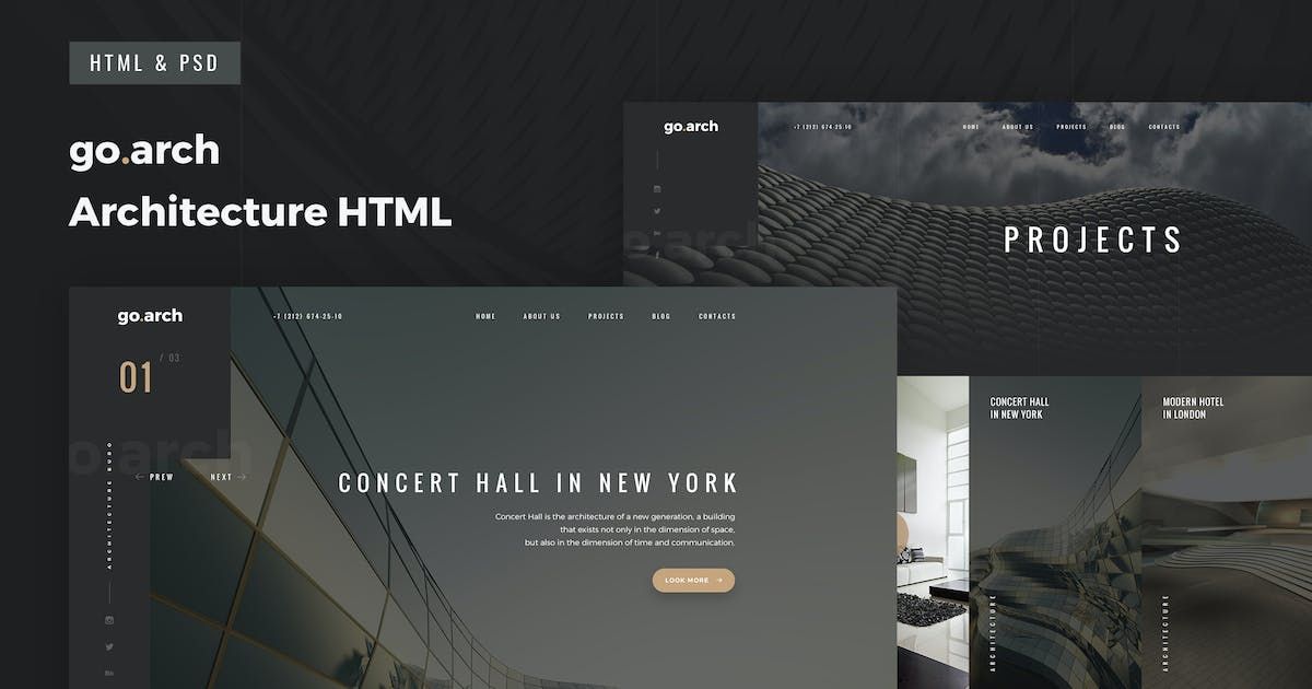 go.arch - Multipage Architecture & Interior HTML