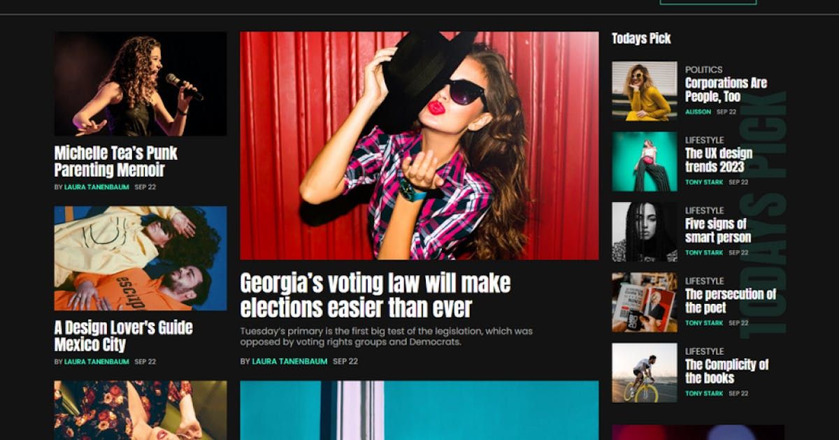 Beatrix - Modern Magazine HTML Template