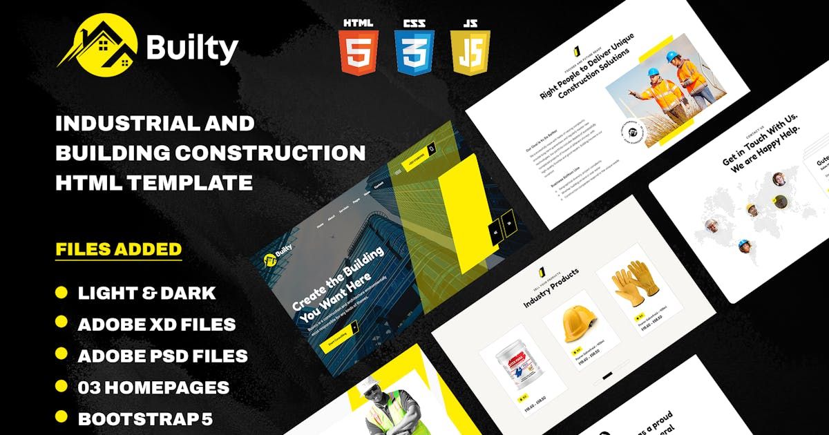 Builty - Industrial and Building Construction HTML