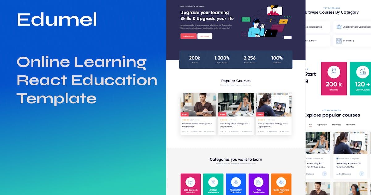 Edumel - Online Learning React Education Template