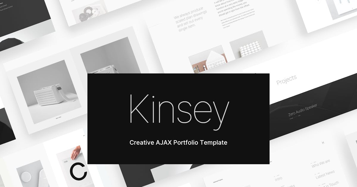 Kinsey – Minimal AJAX HTML5 Template