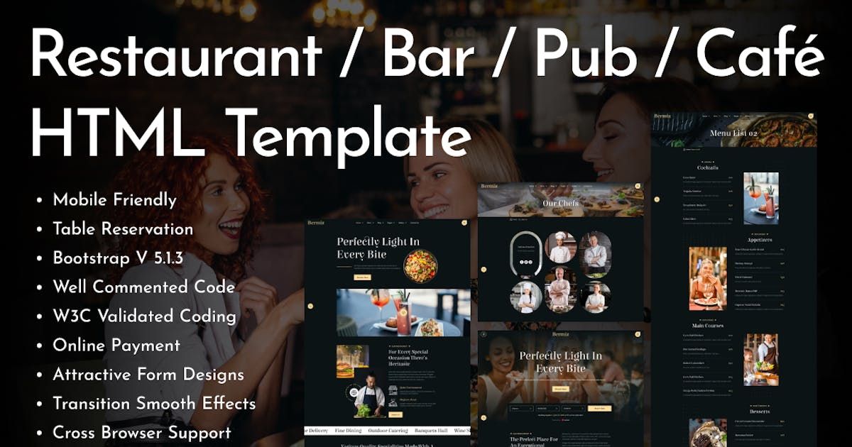 Multipurpose Restaurant and Food Delivery HTML