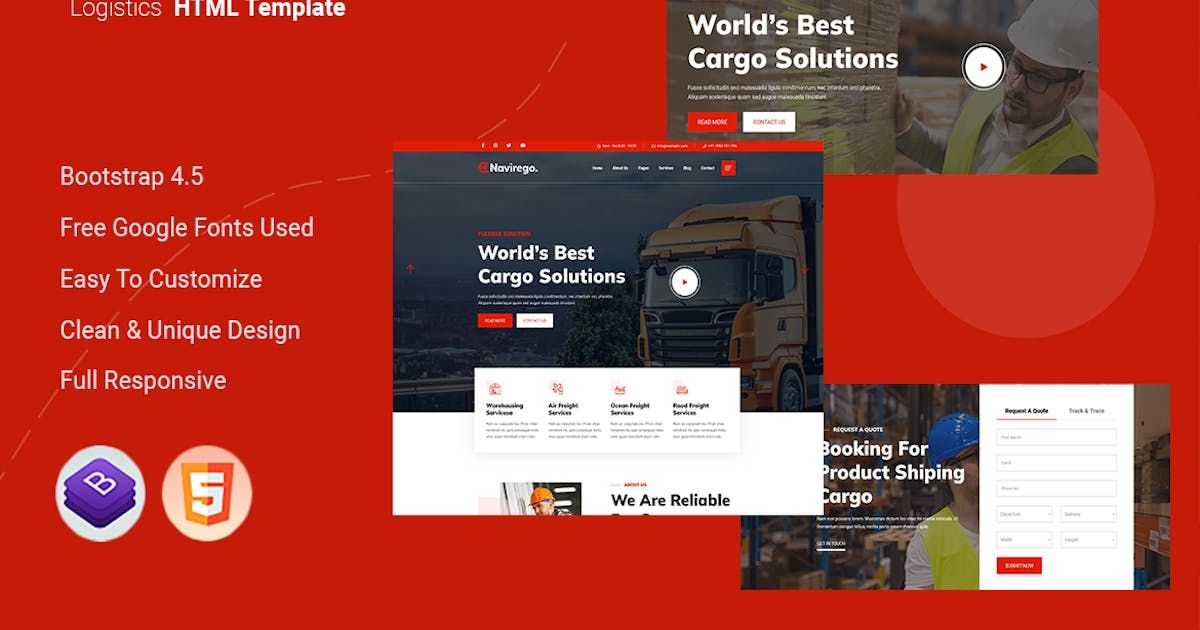 Navirego - Logistics HTML Template