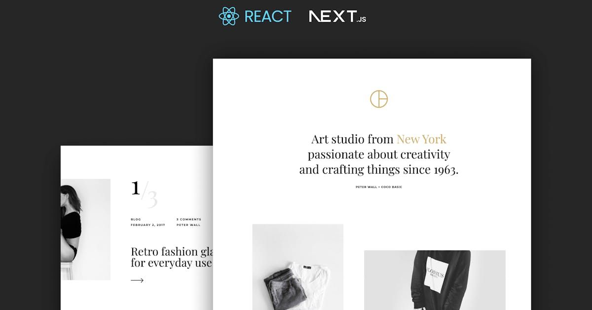 Opta - Minimal React NextJs Template