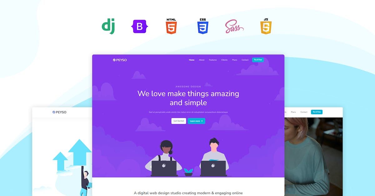 Peyso- Django Landing Page Template