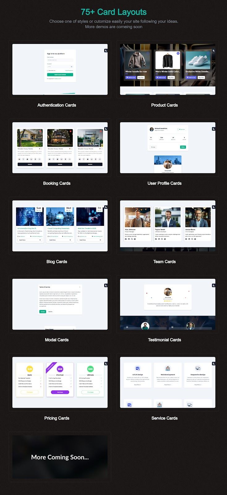 CardWizards - Multipurpose Tailwind CSS Card Layouts Html Template - 2