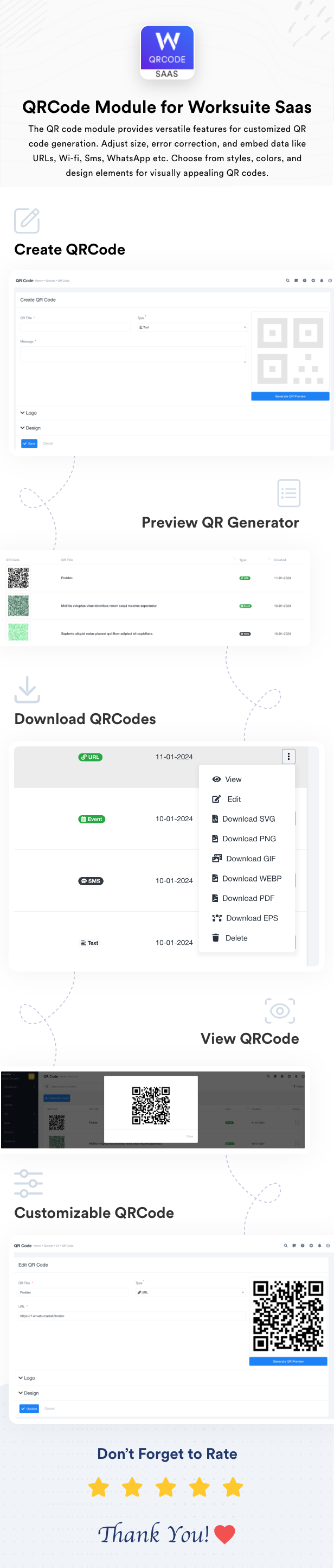 QRCode Module for Worksuite SAAS - 1
