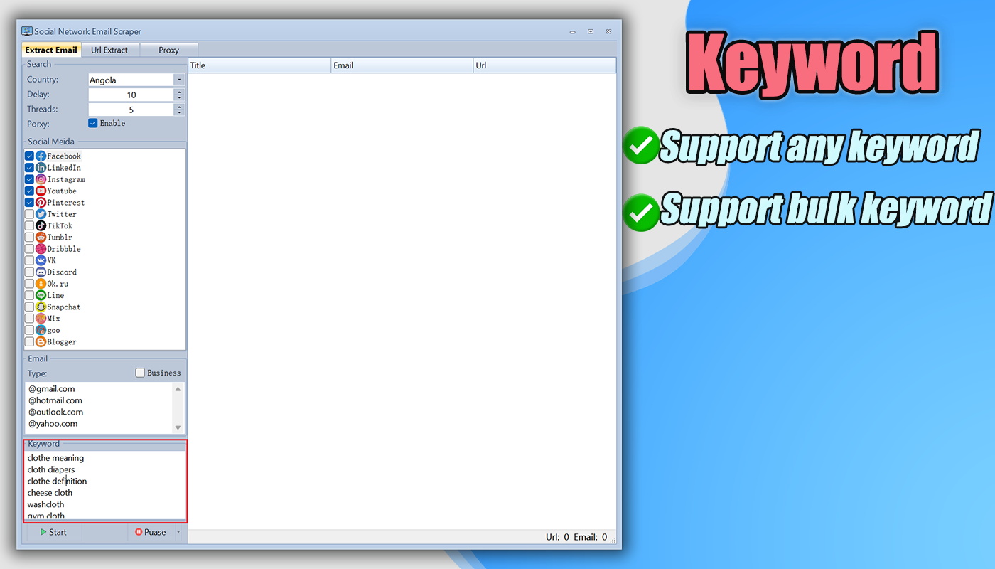Bulk email extractor,Best email extractor,Email grabber online,Free email extractor,Email address scraper,Email finder tool