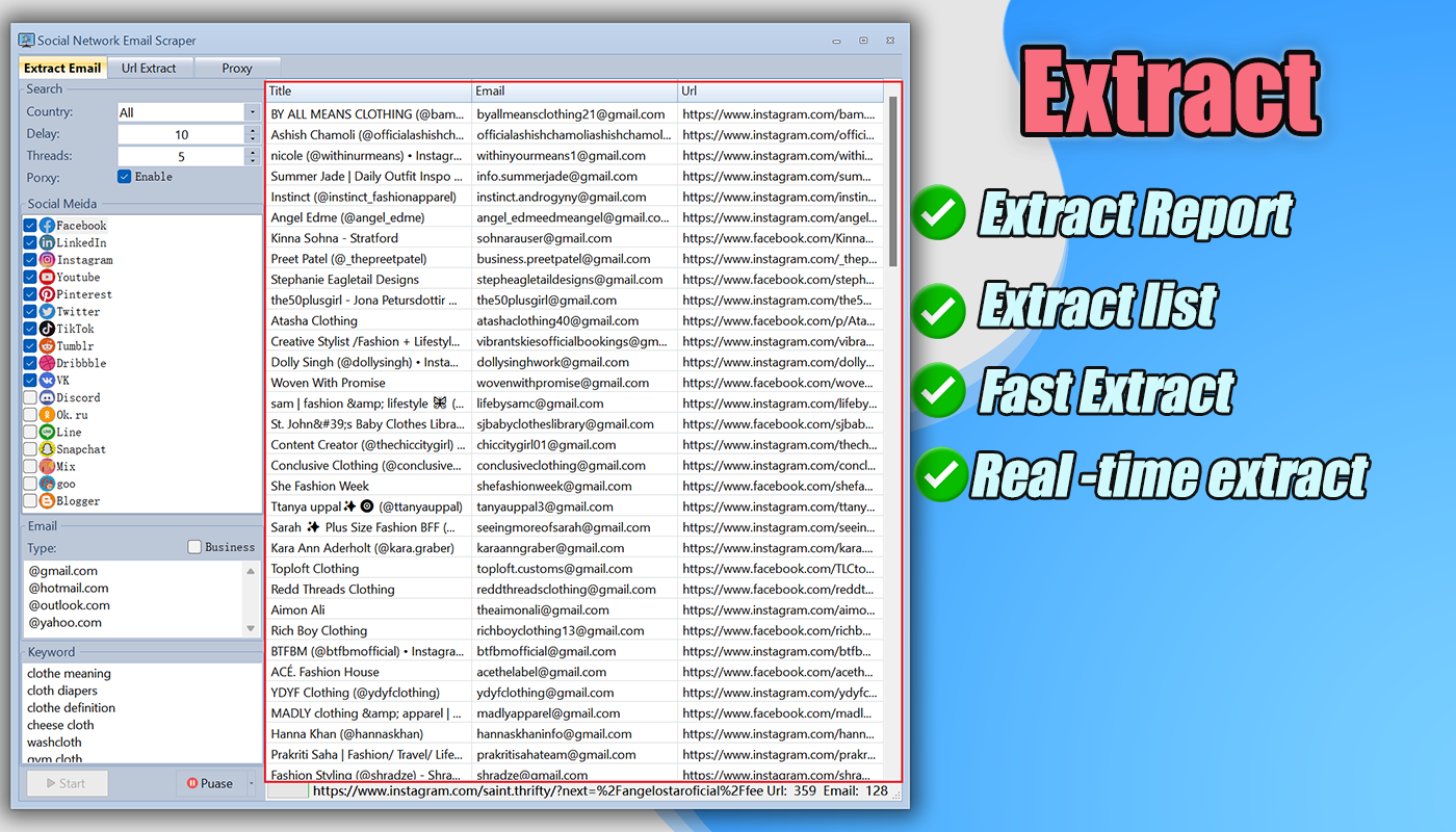 Bulk email extractor,Best email extractor,Email grabber online,Free email extractor,Email address scraper,Email finder tool