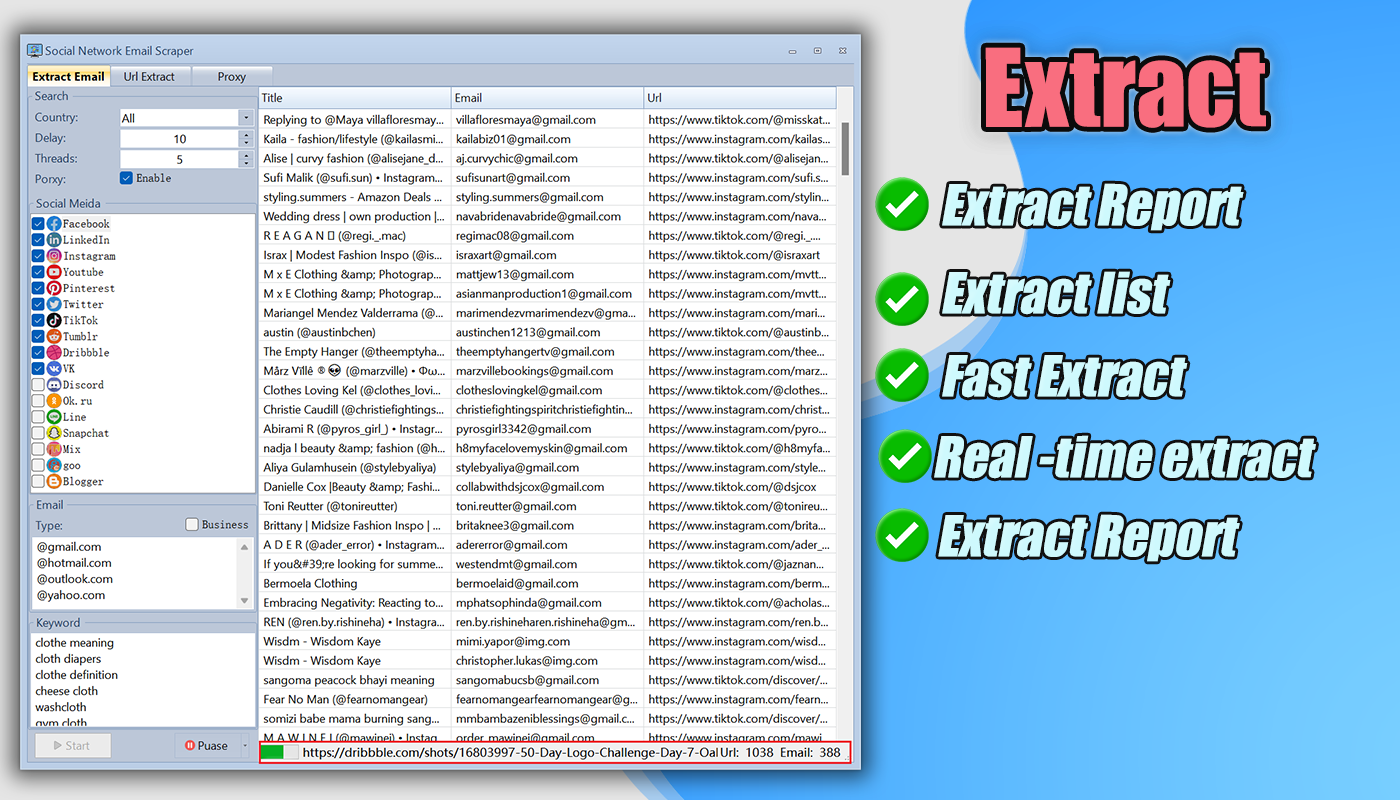 Email collection software,Extract email addresses from website,Email list scraper,Web email extractor,Email scraper tool,Email finder online