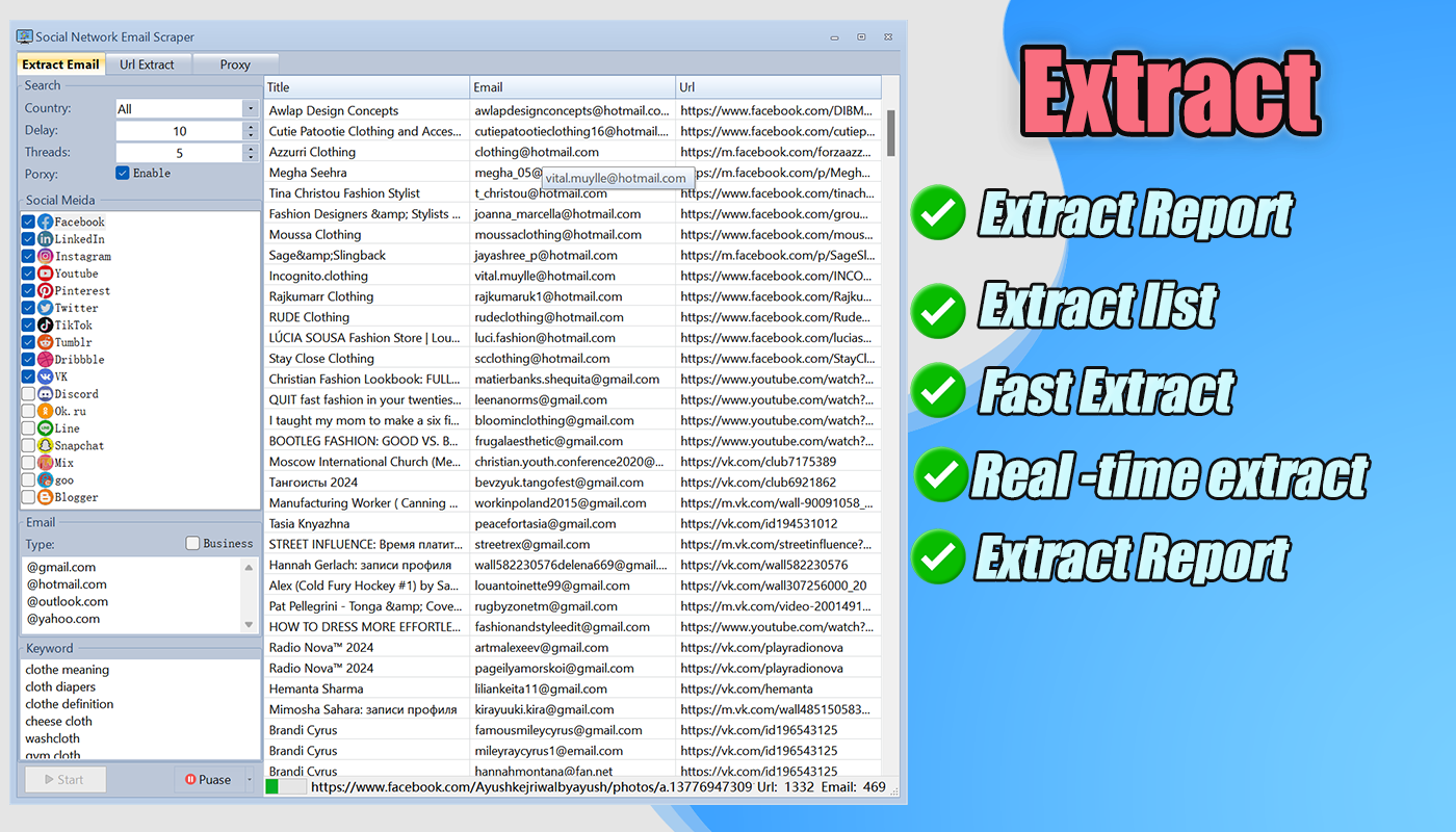 Email data mining,Outlook email extractor,Gmail email extractor,Email extractor pro,Extract emails from Google,Email scraping tool online