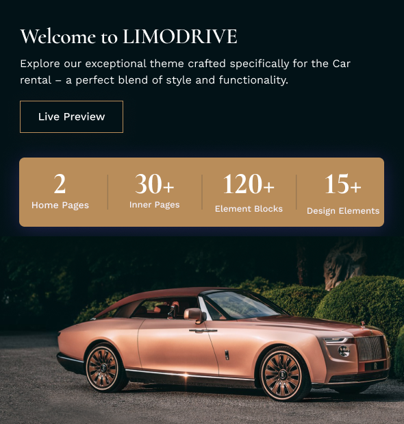 LimoDrive - Car Rental and Limousine WordPress Theme - 3