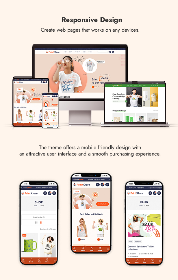 PrintXtore – Printing Services & Design Online WordPress WooCommerce Theme - 9