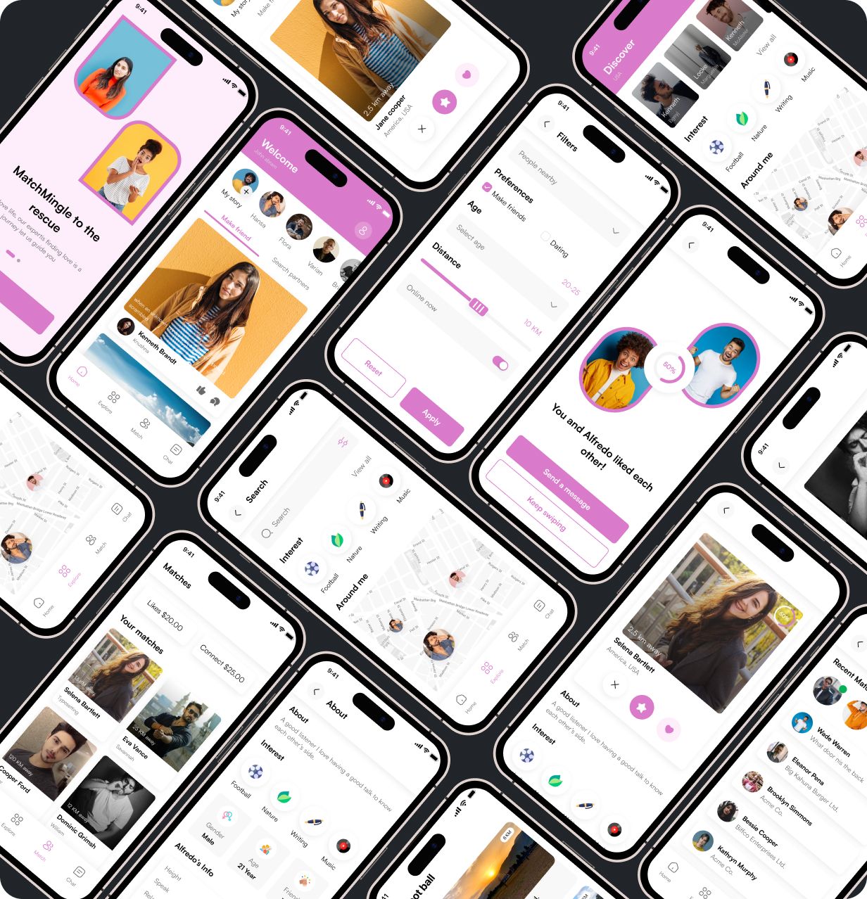 MatchMaker UI Template | Connect Dating App in Flutter | Online Match & Date App Template - 3
