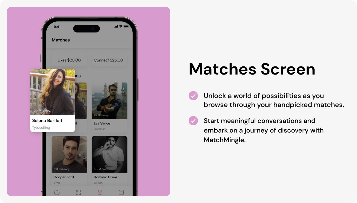 MatchMaker UI Template | Connect Dating App in Flutter | Online Match & Date App Template - 8