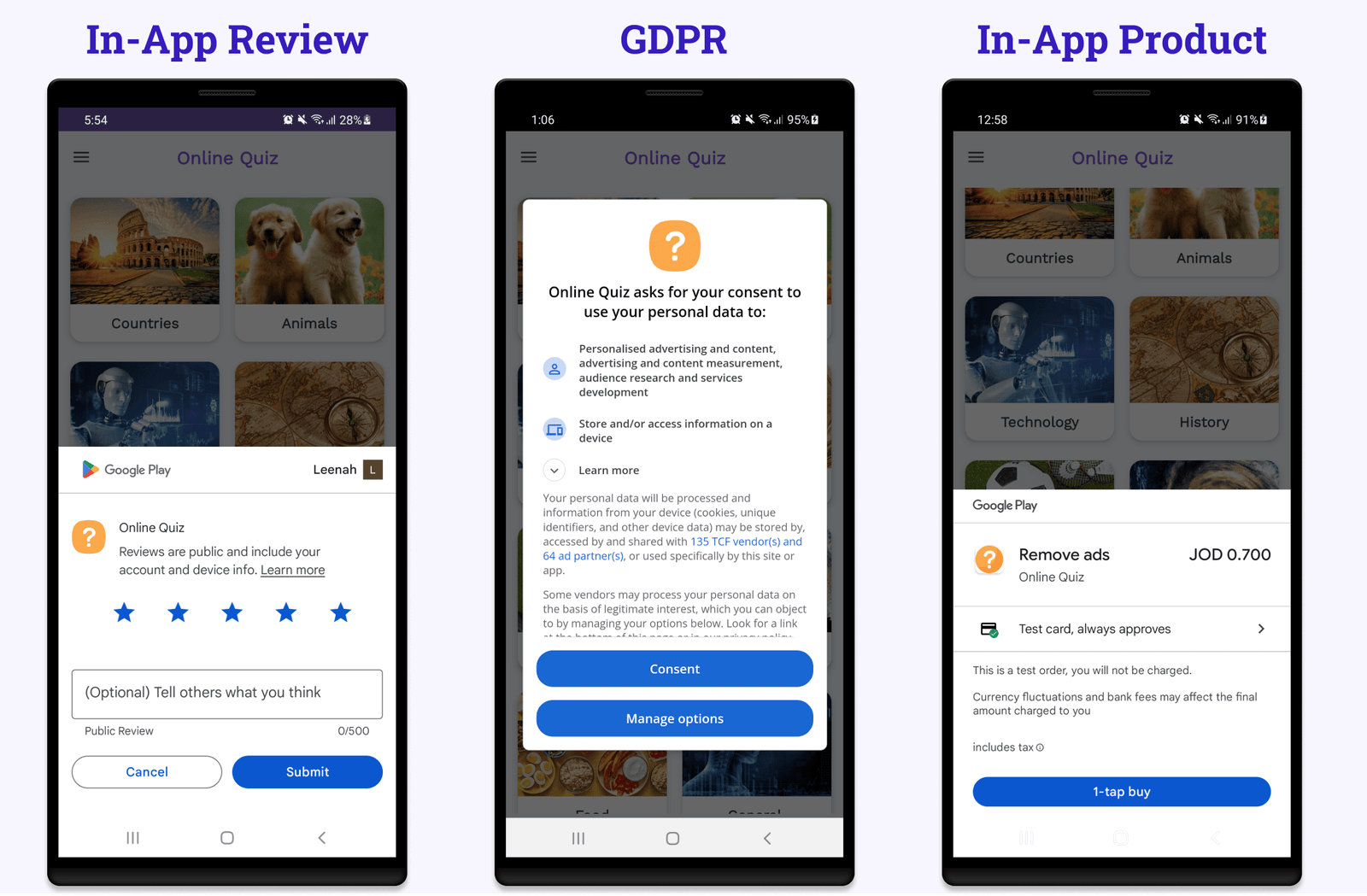 Online Quiz | Multiple Choice + True/False + Word, Sound, Image Guess for Android with Admin Panel - 17
