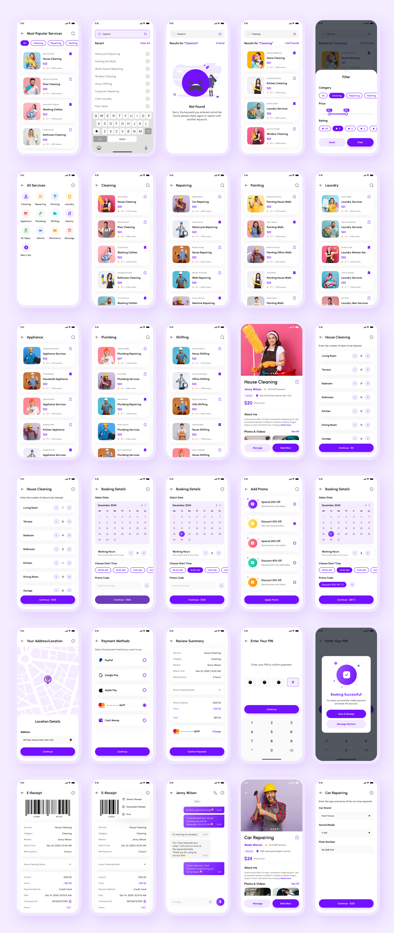 Helpify- Home Service App React Native CLI Ui Kit