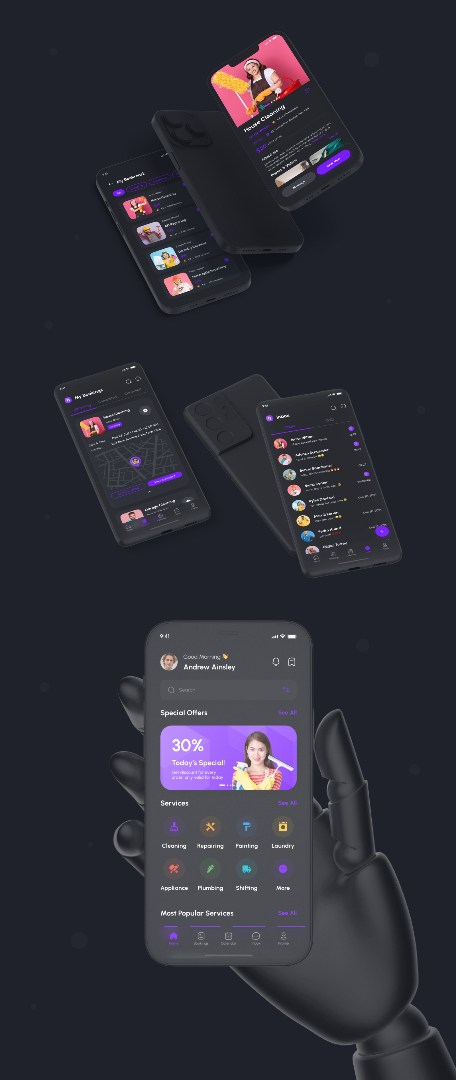 Helpify- Home Service App React Native CLI Ui Kit