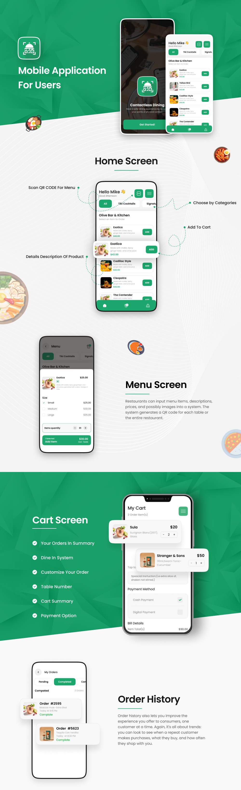Contactless Dining - QR Table Ordering System with Admin Panel and iOS User App Full System - 4